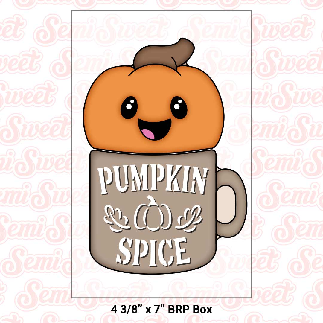 2-Pc Pumpkin Spice Mug Cookie Cutter & Stencil Bundle