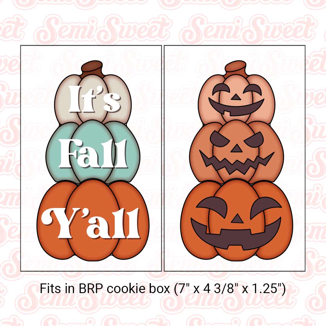 2-Piece Stacked Pumpkin Cookie Cutter Set