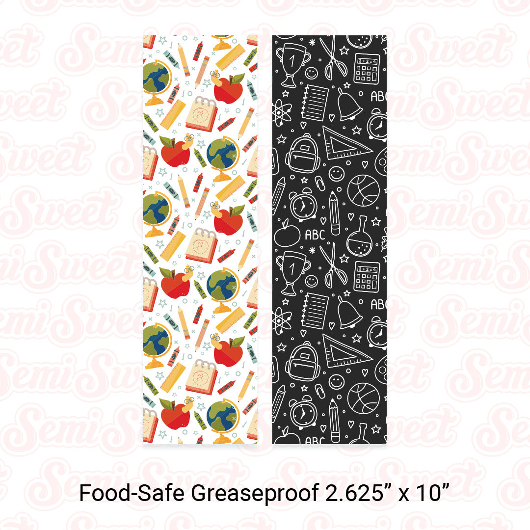 school food-safe greaseproof cookie card