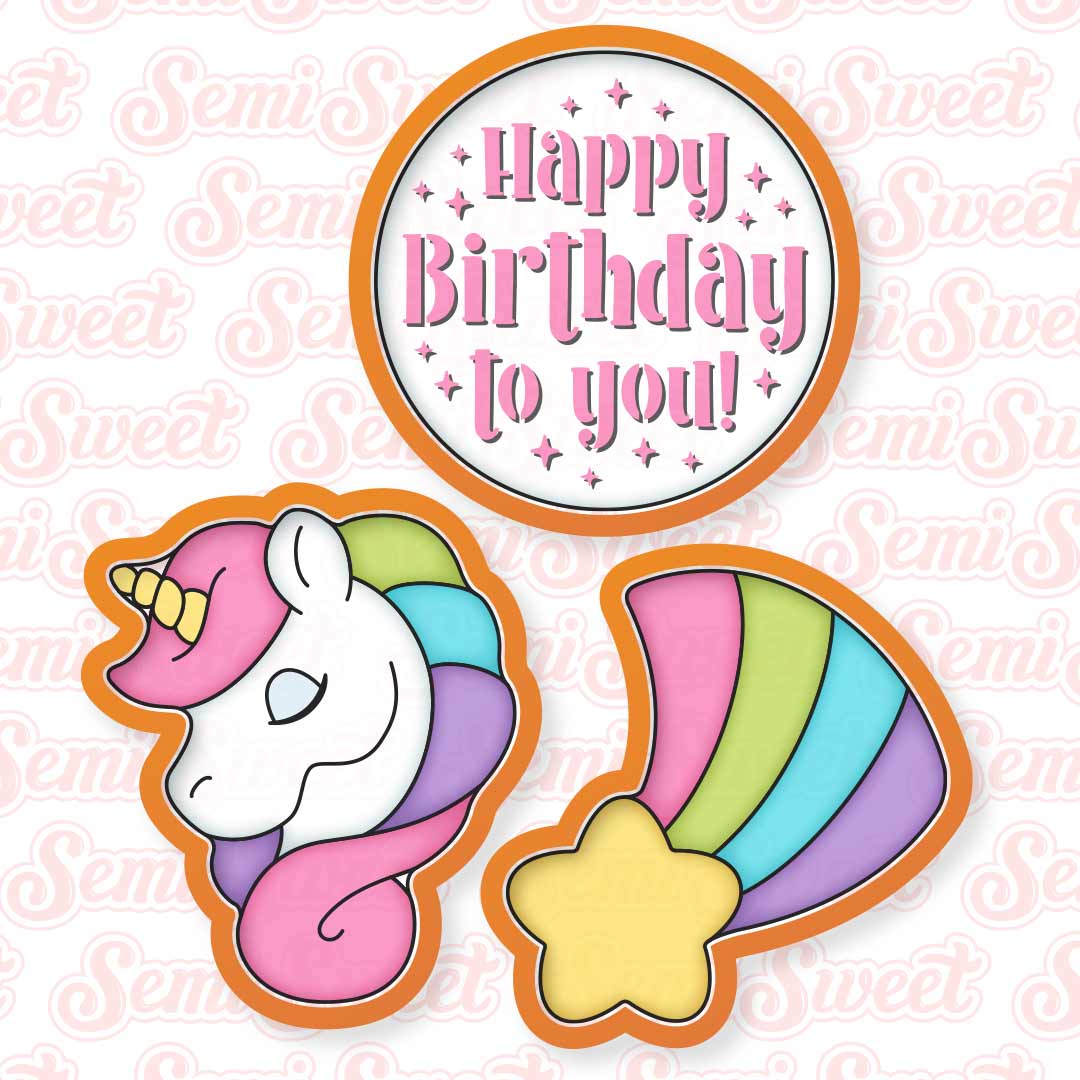 Unicorn Cookie Platter Set