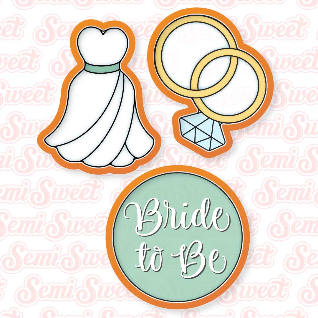 Wedding Cookie Platter Set