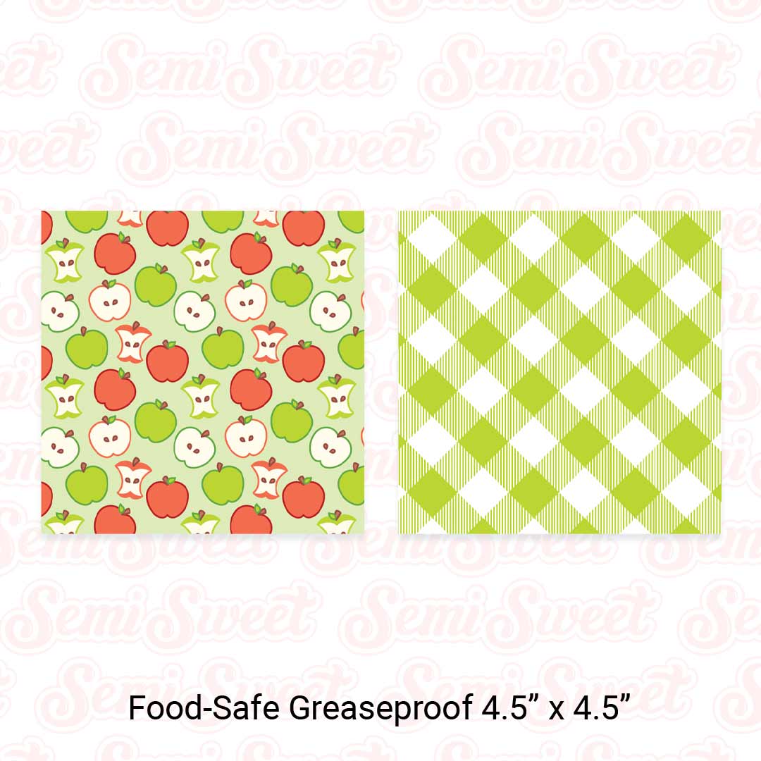 apple cookie card backers