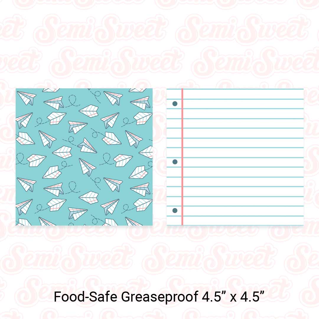 back to school cookie card backers