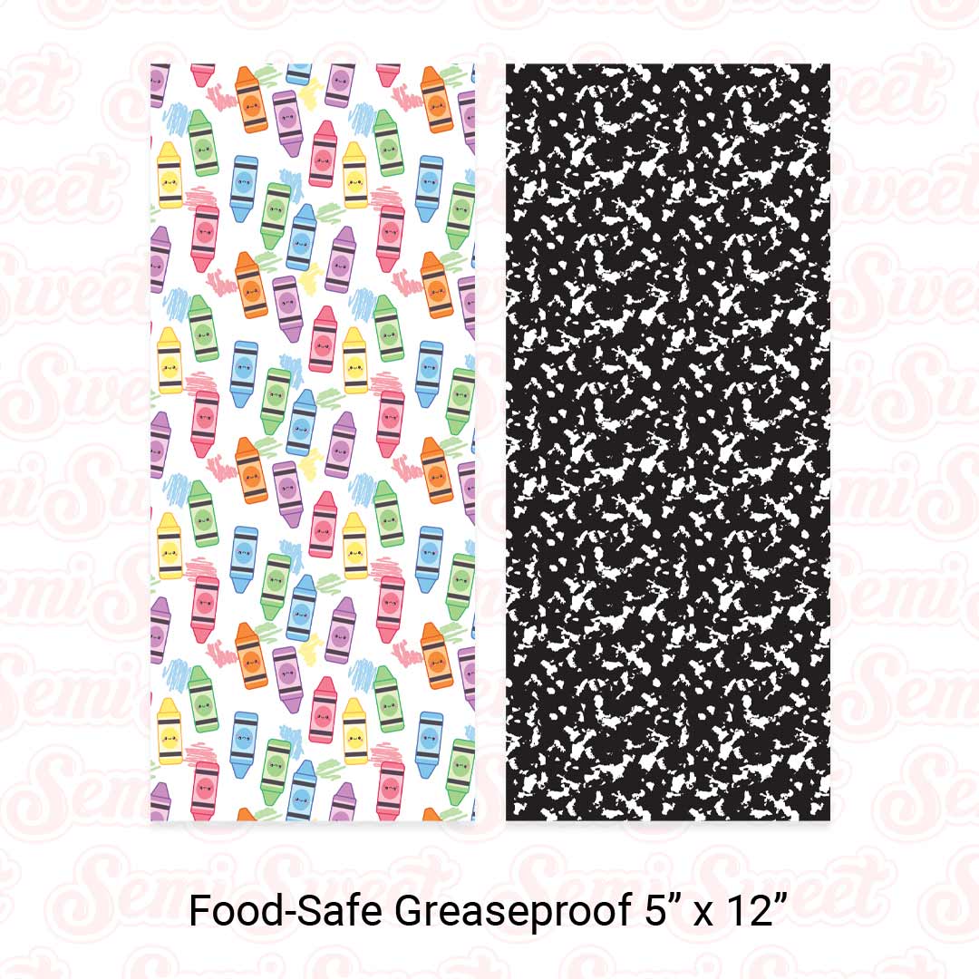 back to school cookie card backers