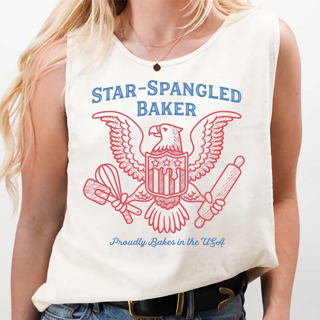 Star-Spangled Baker Eagle Unisex Tank Top