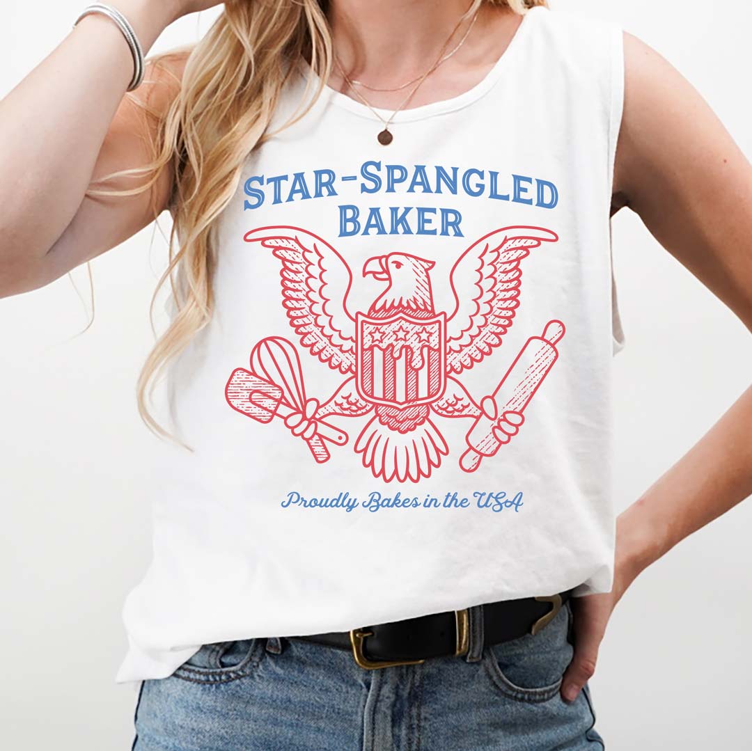Star-Spangled Baker Eagle Unisex Tank Top