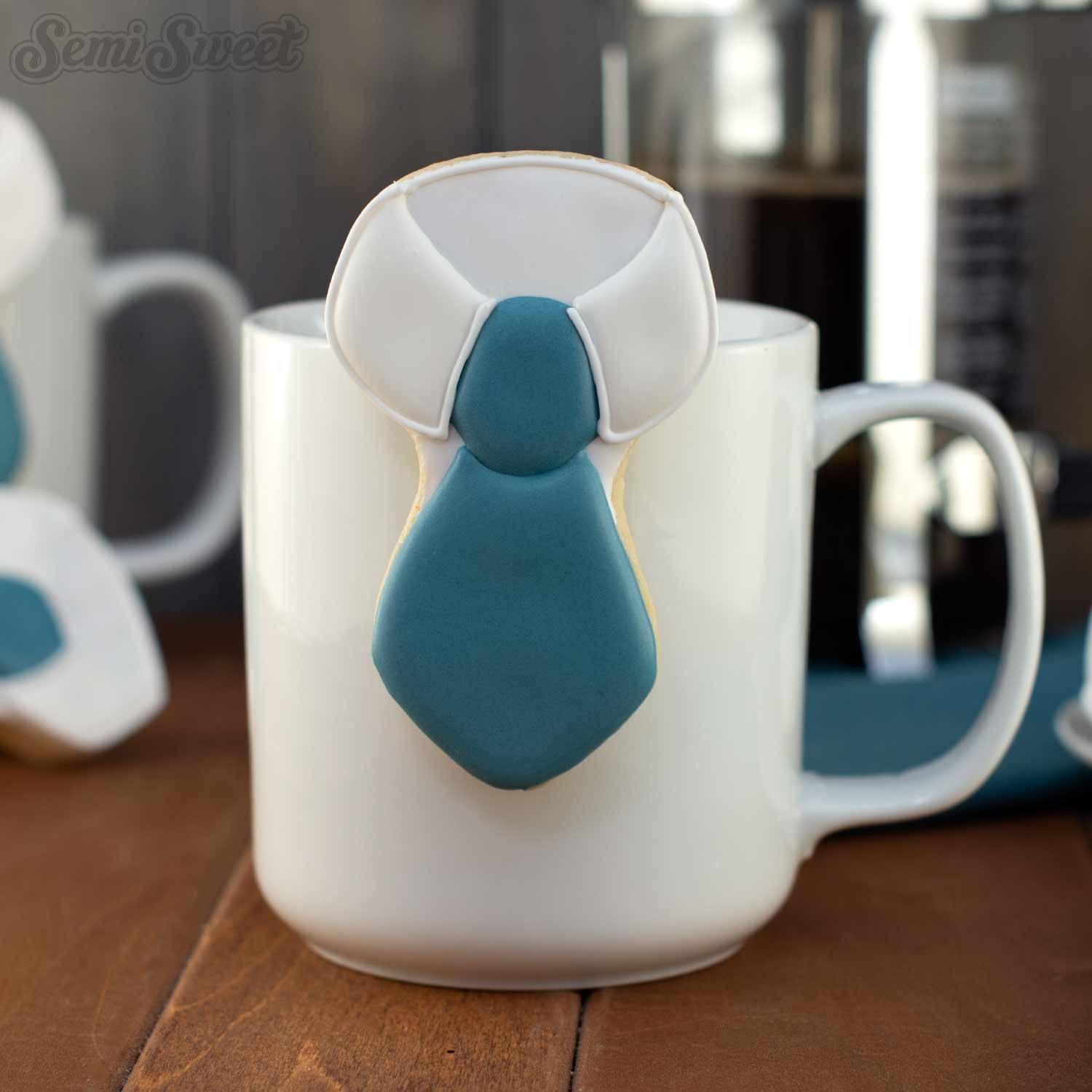 Hanging Neck Tie Mug Cookie Cutter Set