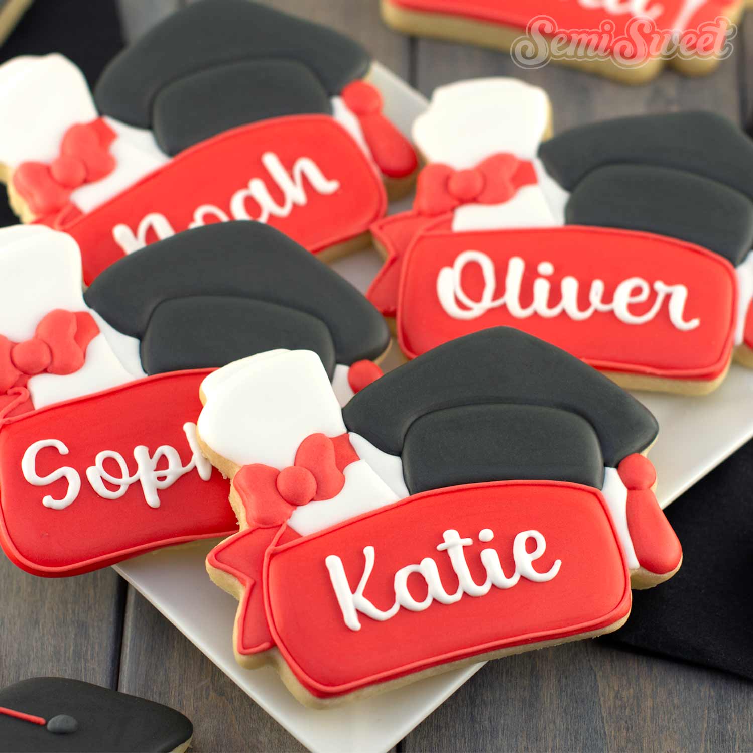 Graduation Cap Diploma Banner Cookie Cutter