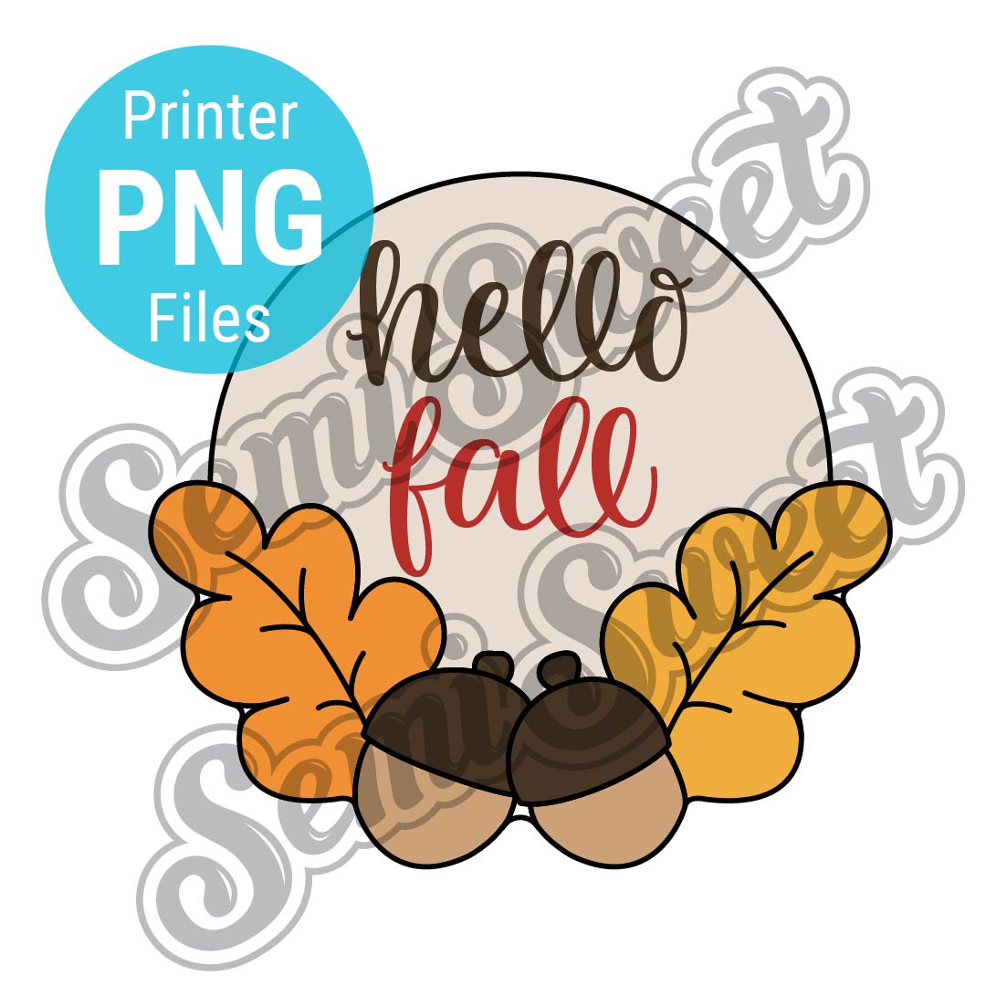 Acorn Circle Plaque Cookie Cutter - PNG Images | Semi Sweet Designs