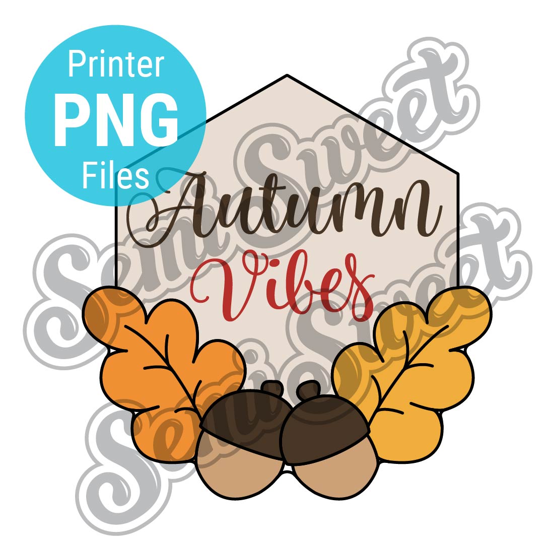 Acorn Hexagon Plaque Cookie Cutter - PNG Images | Semi Sweet Designs