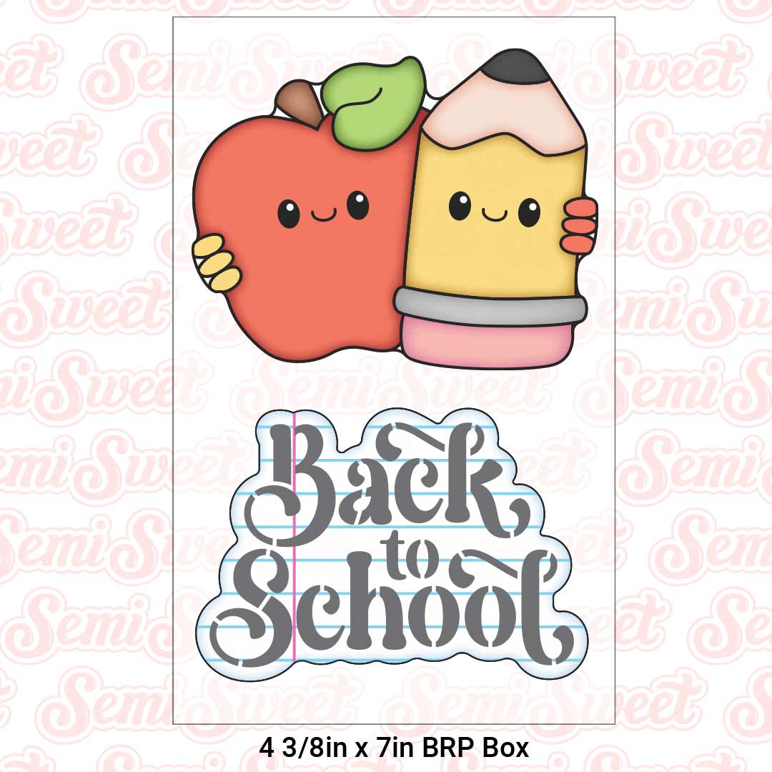 Back to School Plaque Cookie Cutter