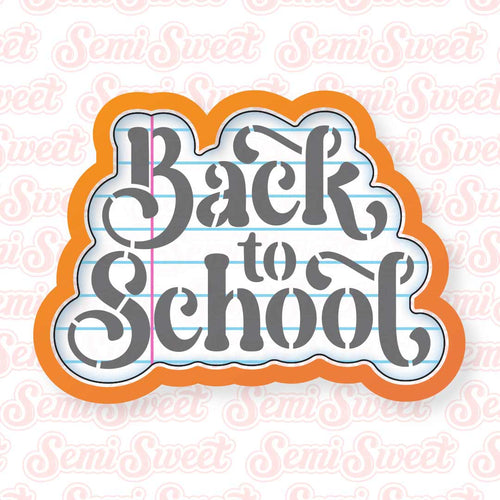 Back to School Plaque Cookie Cutter