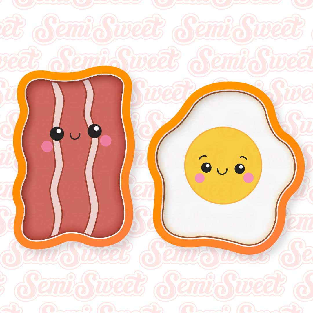 Eggs and Bacon Cookie Cutter Set