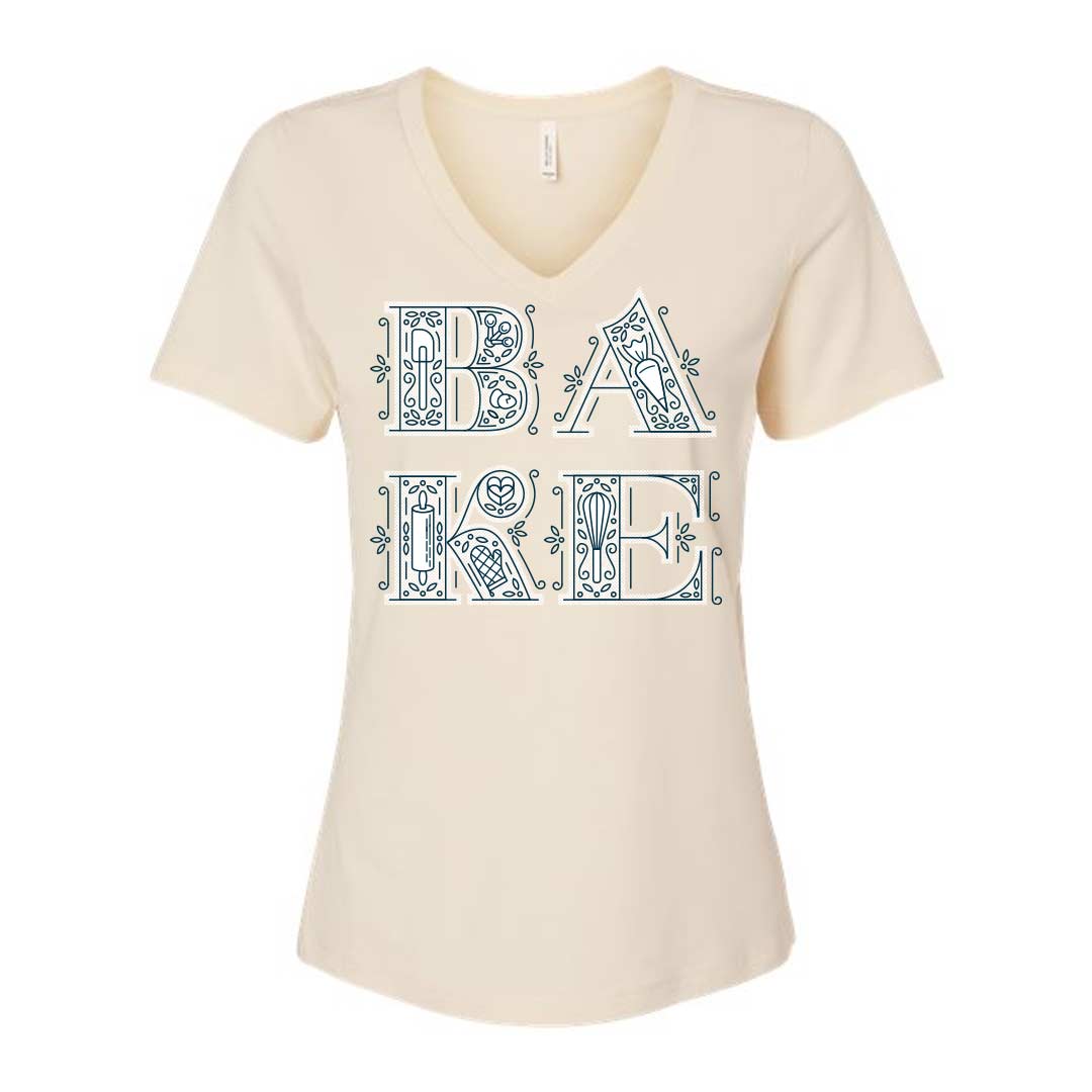 BAKE Ladies V-Neck T-Shirt