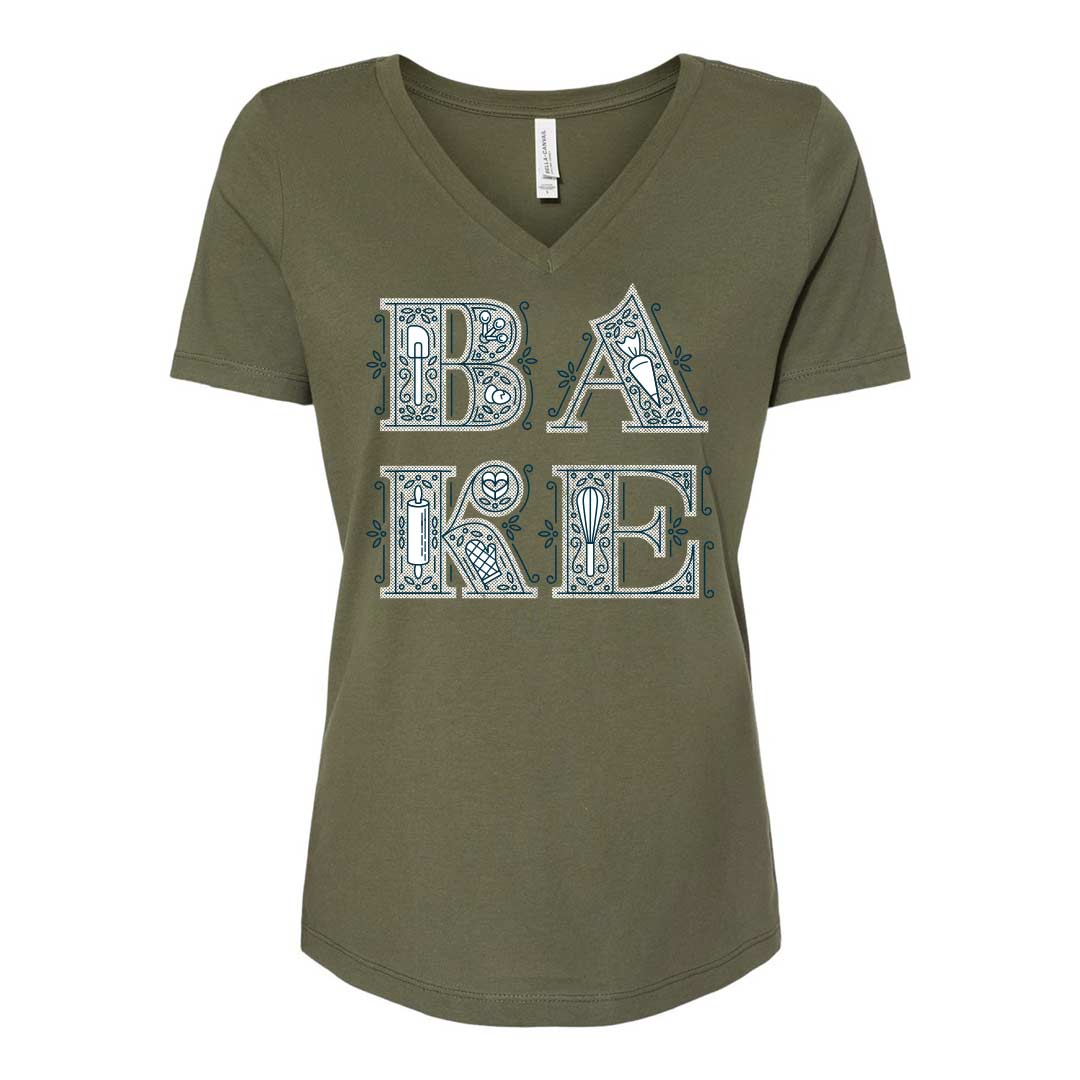 BAKE Ladies V-Neck T-Shirt