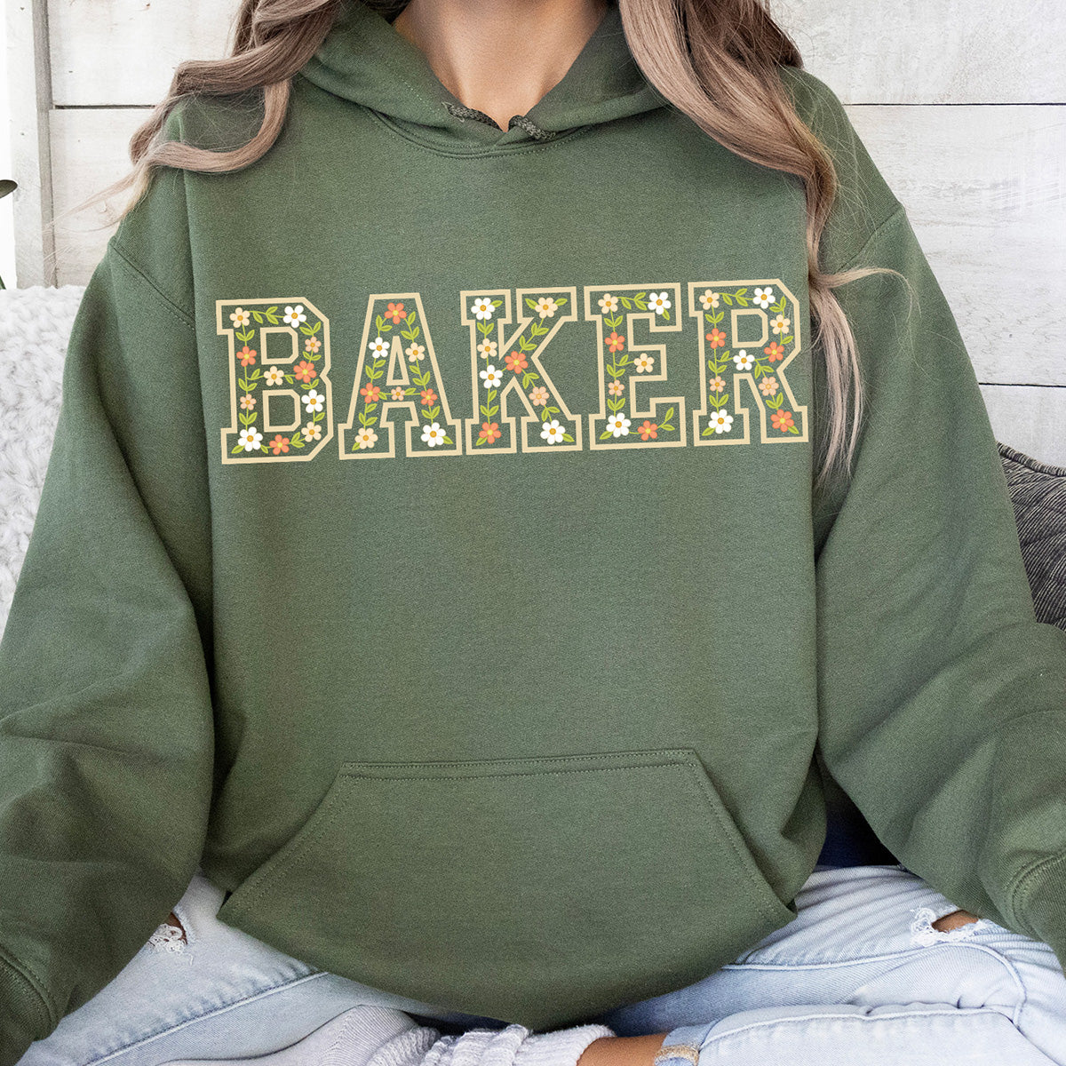 Floral Baker Unisex Hoodie