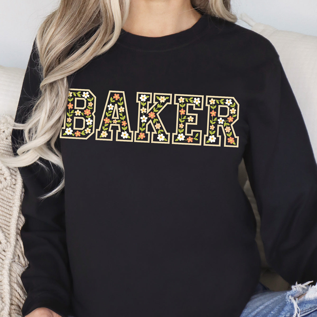 Floral Baker Unisex Long Sleeve T-Shirt