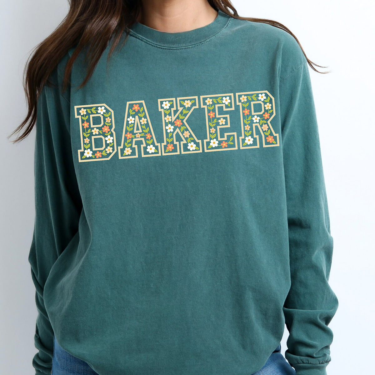 Floral Baker Unisex Long Sleeve T-Shirt