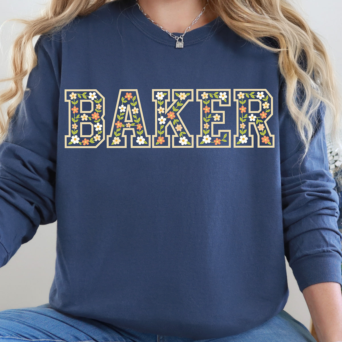 Floral Baker Unisex Long Sleeve T-Shirt
