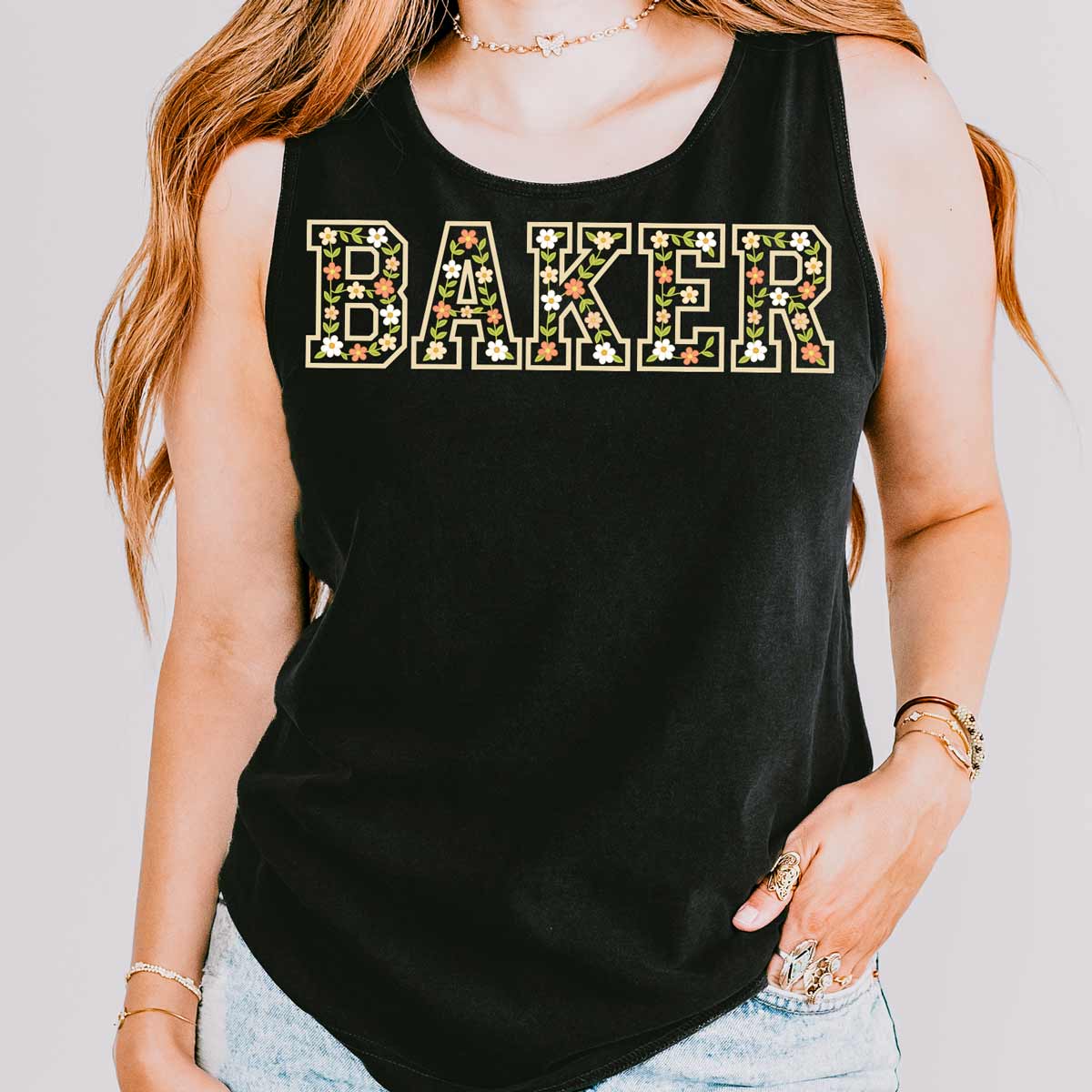 Floral Baker Unisex Tank Top