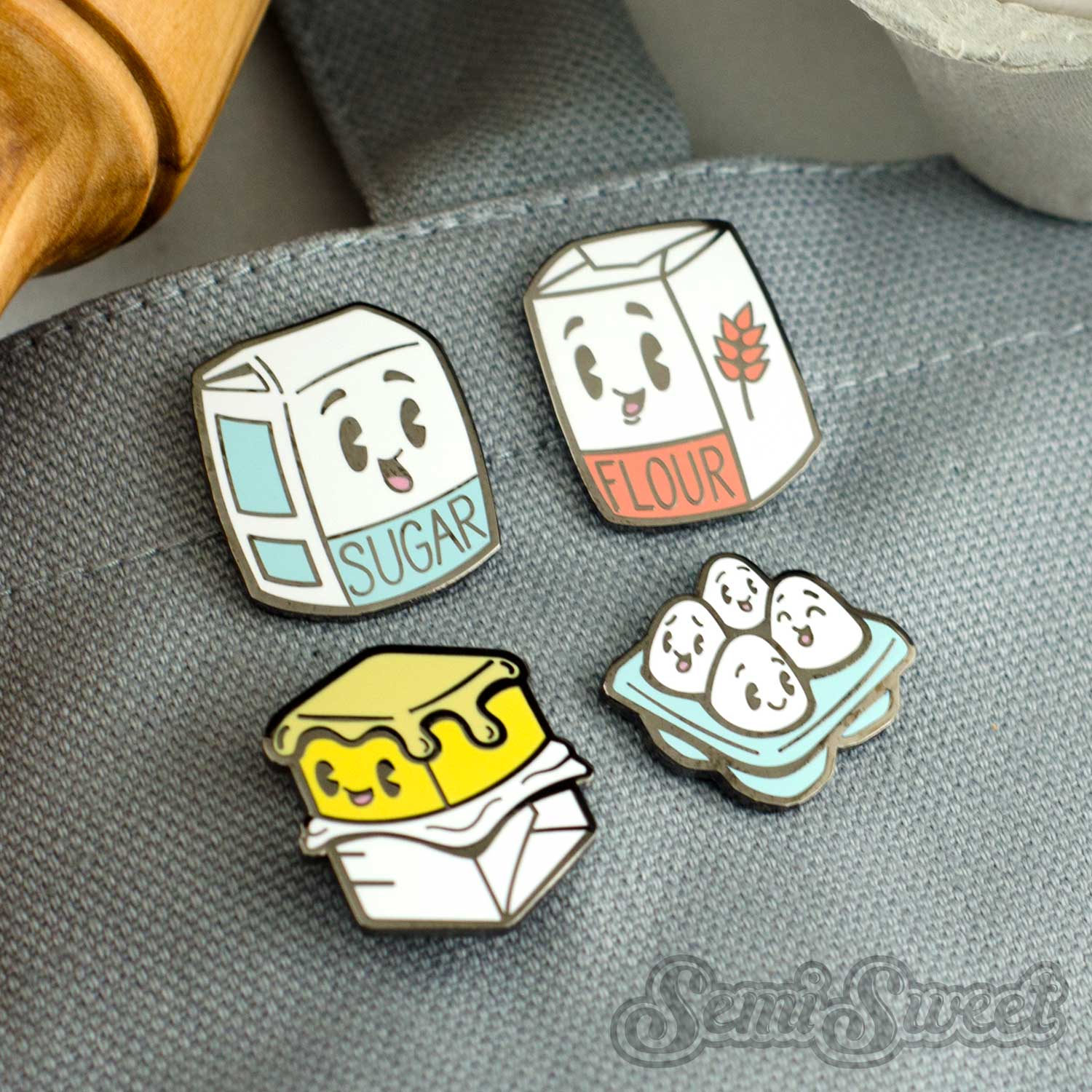 Baking Buddies Eggs Enamel Pin