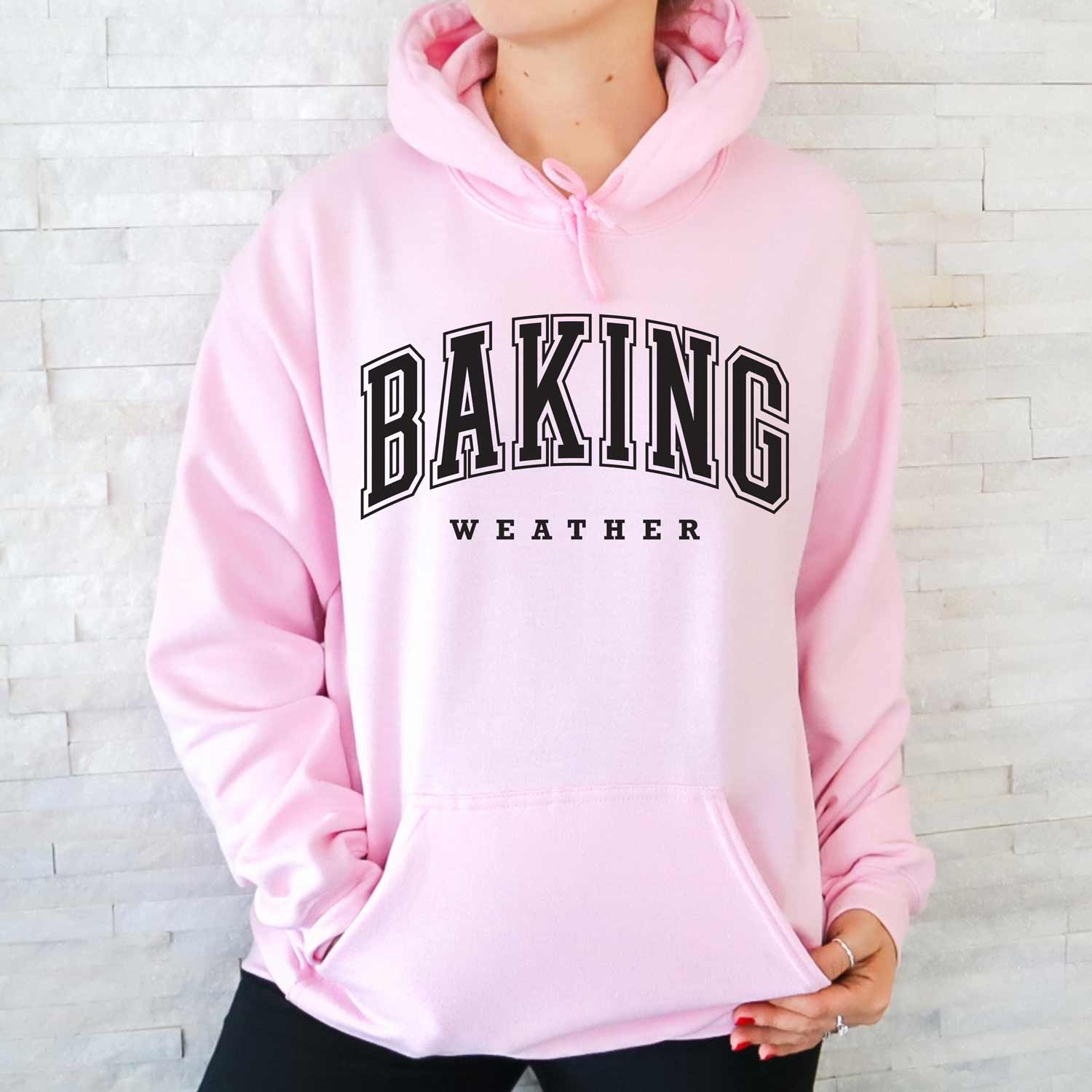 Baking Weather Black Ink Unisex Hoodie