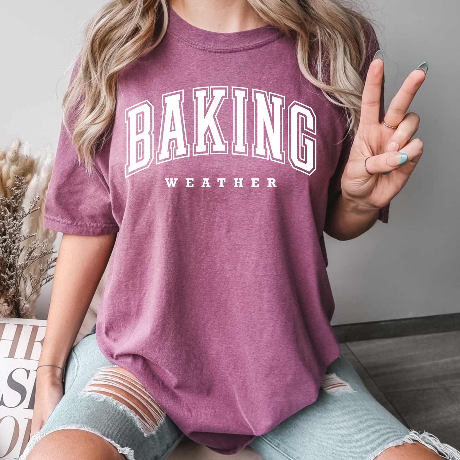 Baking Weather White Ink Unisex T-Shirt