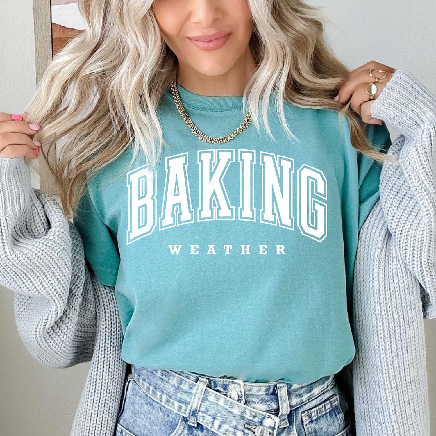 Baking Weather White Ink Unisex T-Shirt