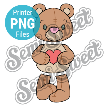 Stackable Boy Teddy Bear Set - PNG Images | Semi Sweet Designs