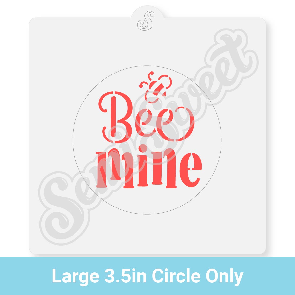 Bee Mine Circle Stencil