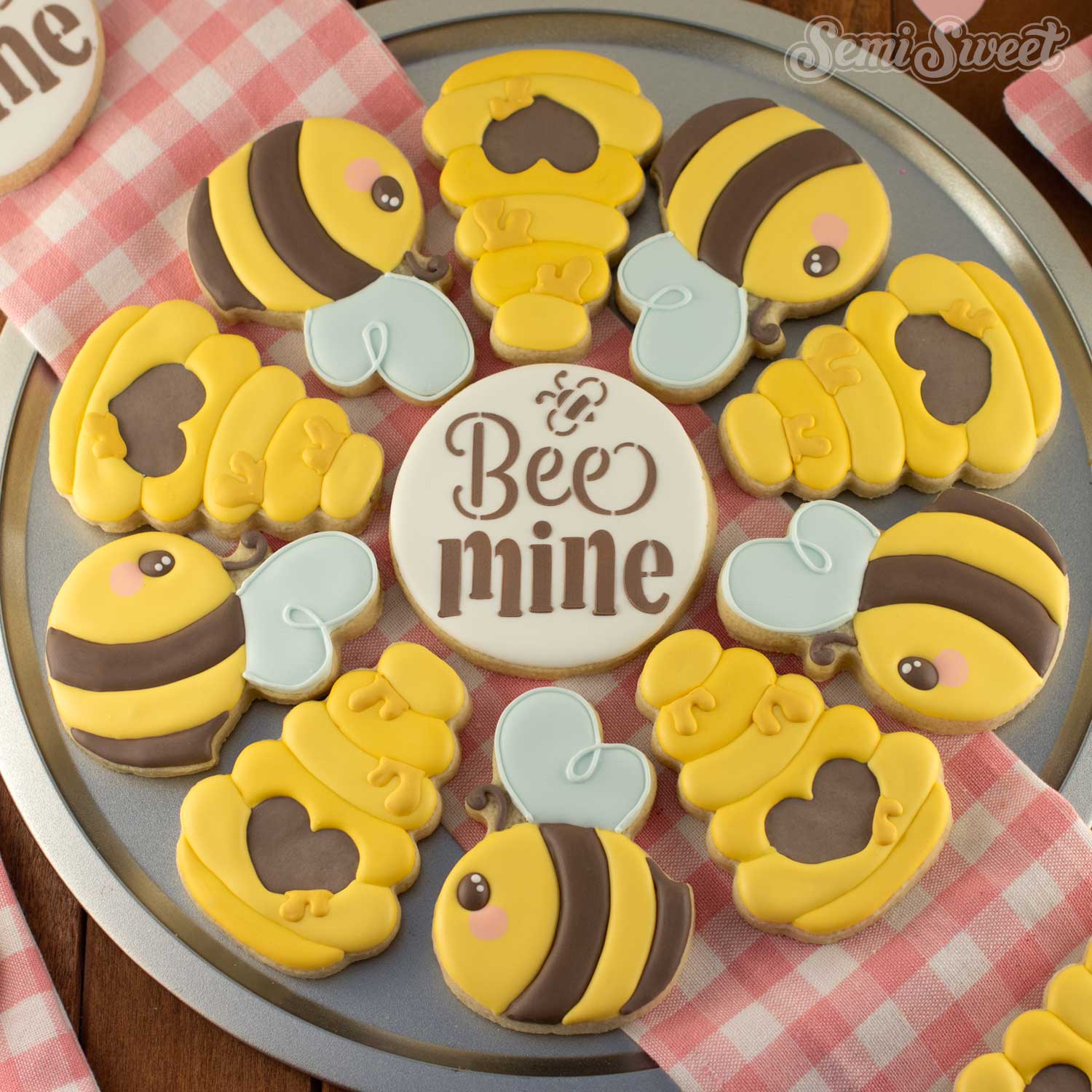 Bee & Beehive Cookie Platter Set