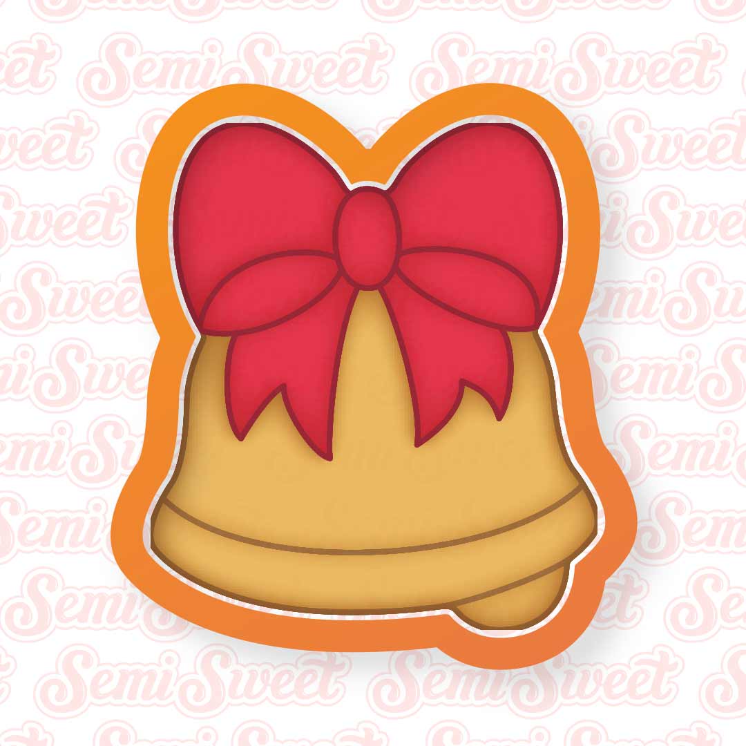 Christmas Bell with Bow Cookie Cutter
