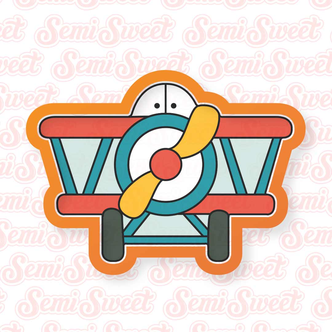 Biplane Cookie Cutter | Semi Sweet Designs