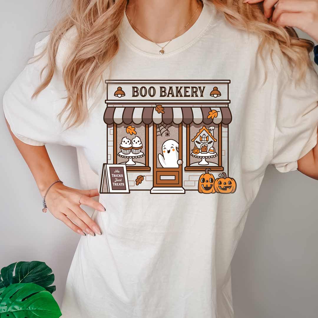 Boo Bakery Storefront Unisex T-Shirt