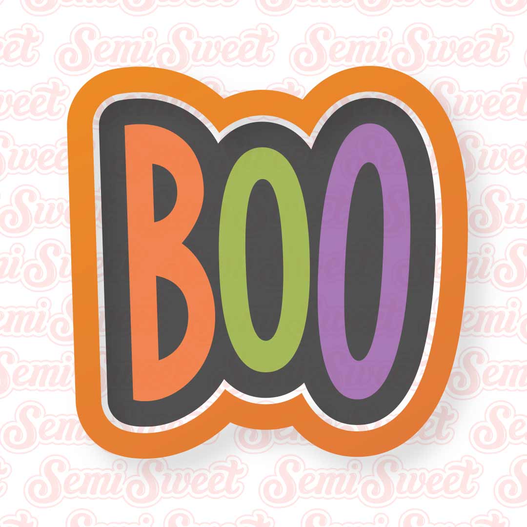 Simple BOO Cookie Cutter