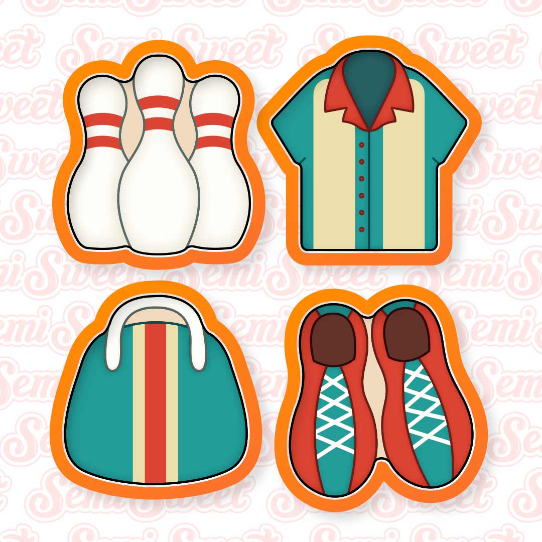 Bowling Cookie Cutter Set