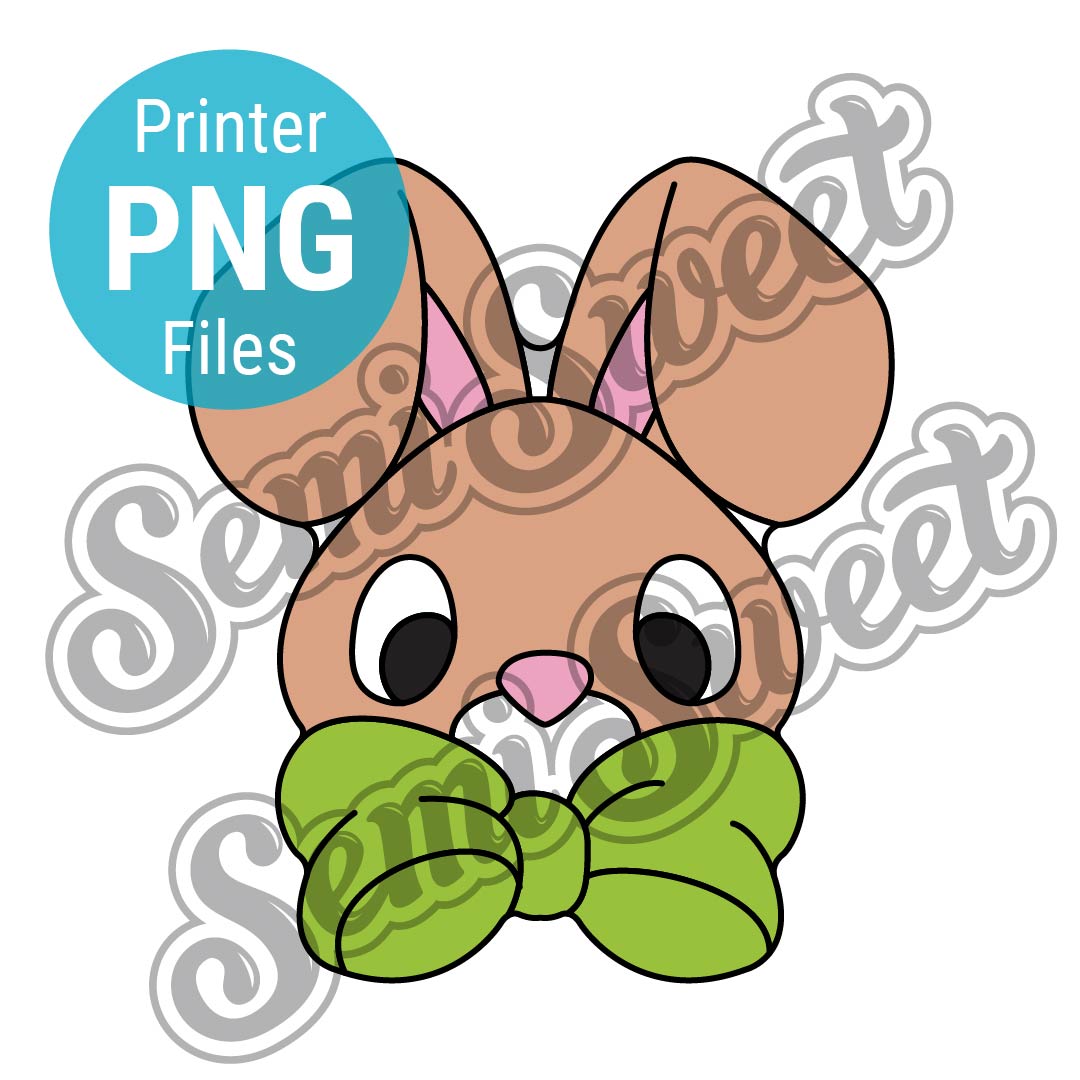 Bunny Boy with Bow - PNG Images | Semi Sweet Designs