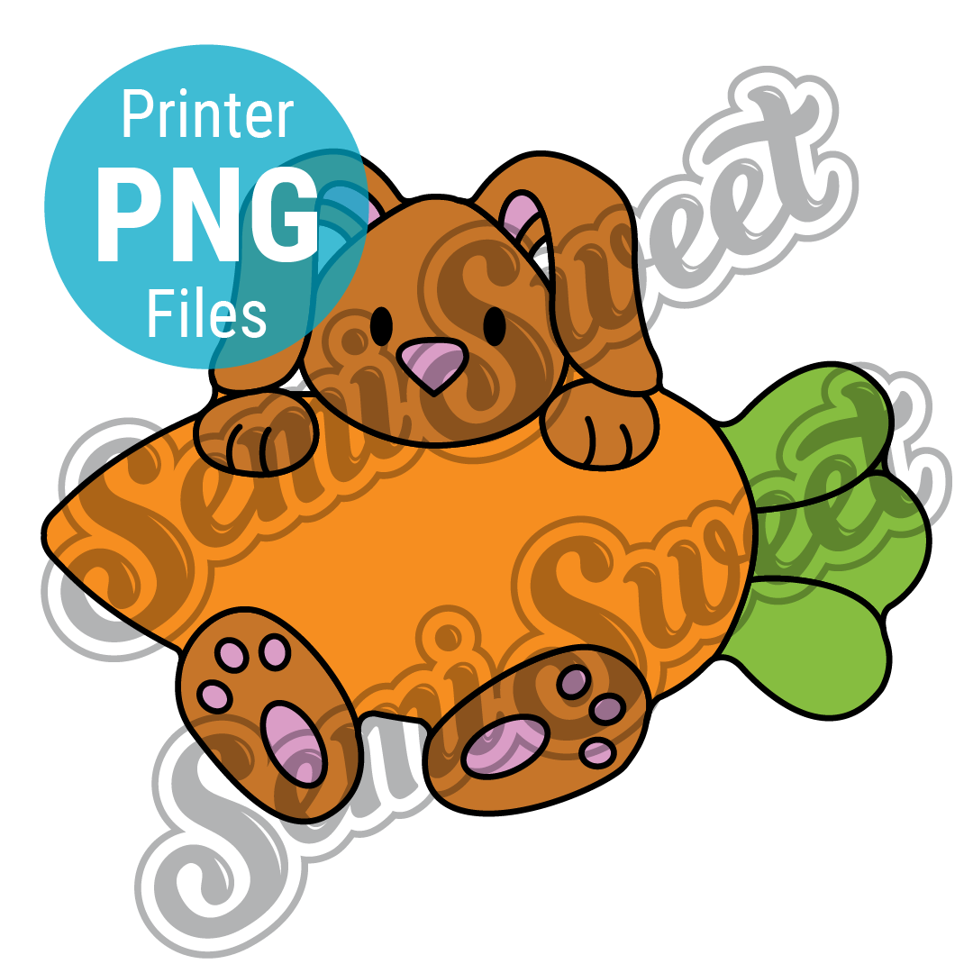 Bunny Carrot - PNG Images | Semi Sweet Designs