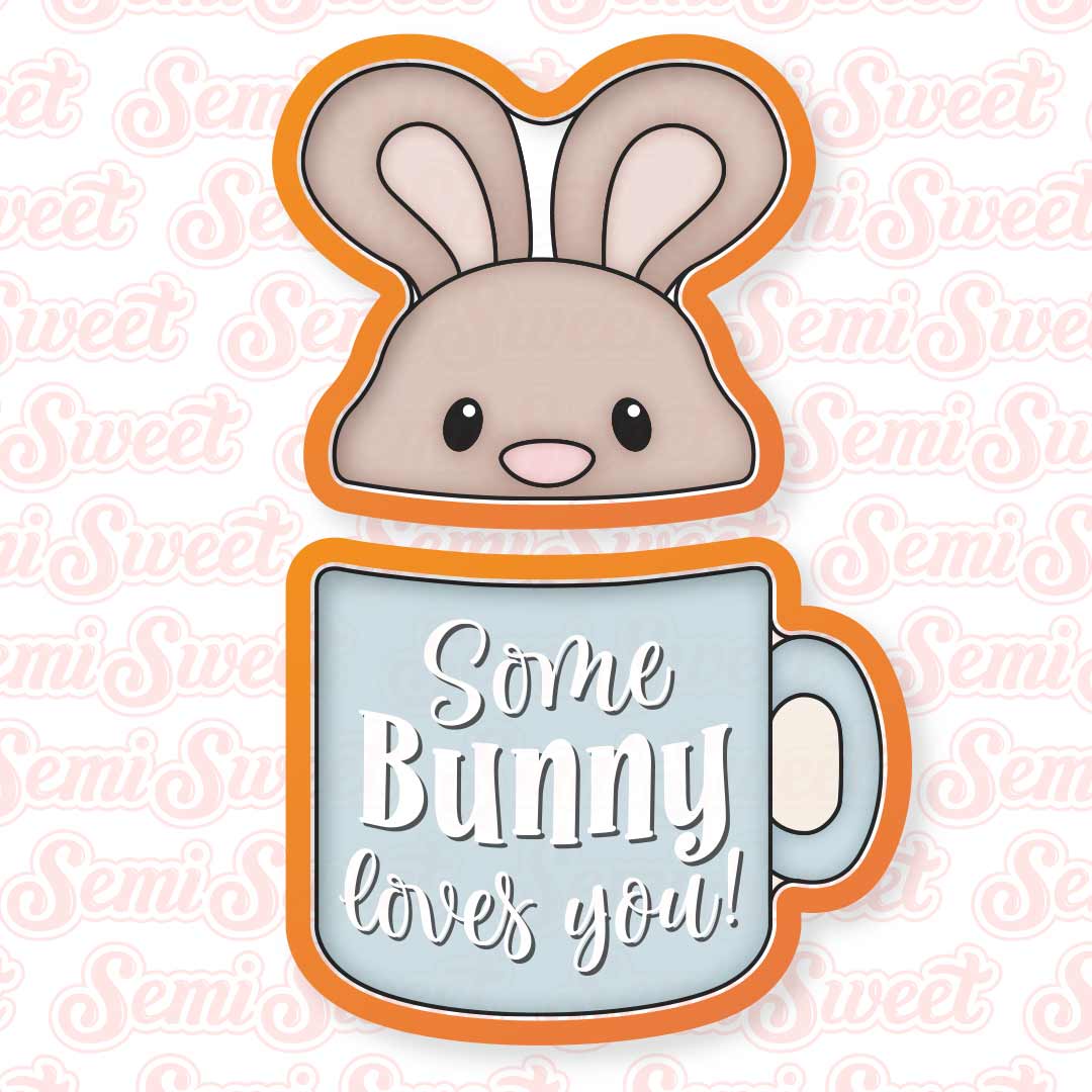 2-Pc Bunny Head Mug Cookie Cutter Set