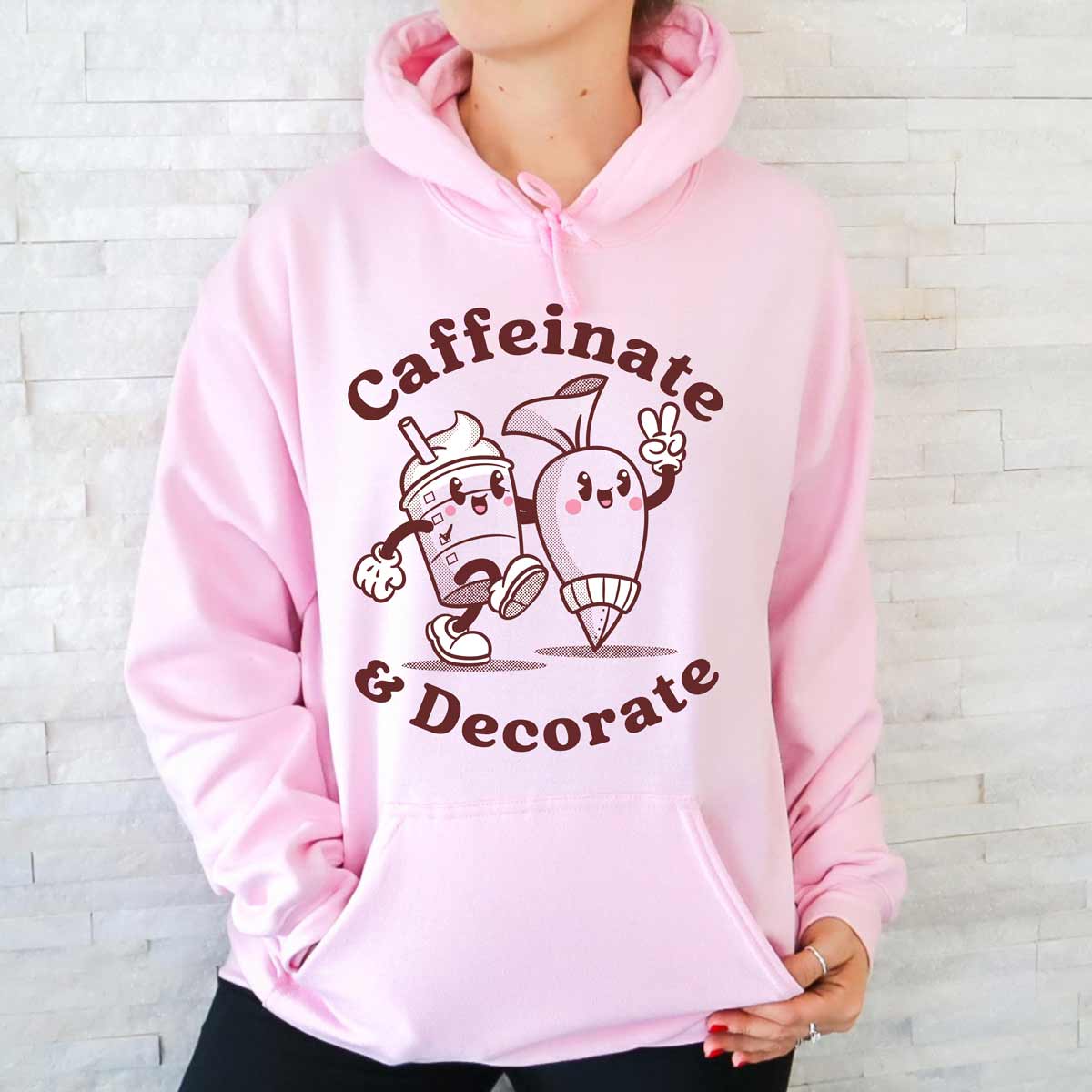 Caffeinate & Decorate Unisex Hoodie