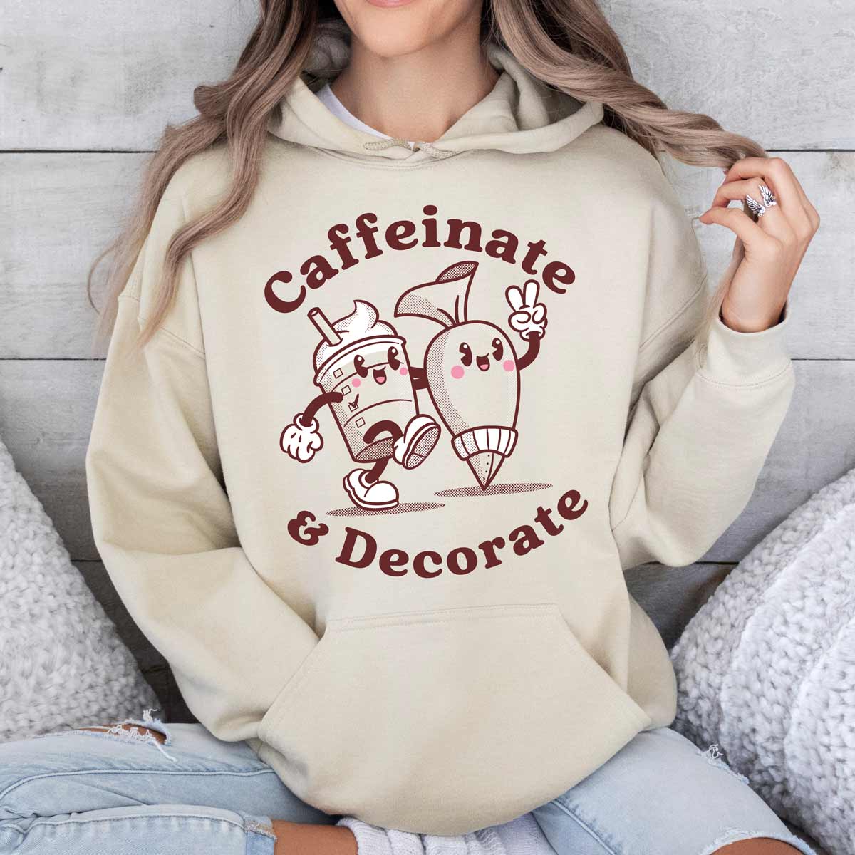 Caffeinate & Decorate Unisex Hoodie