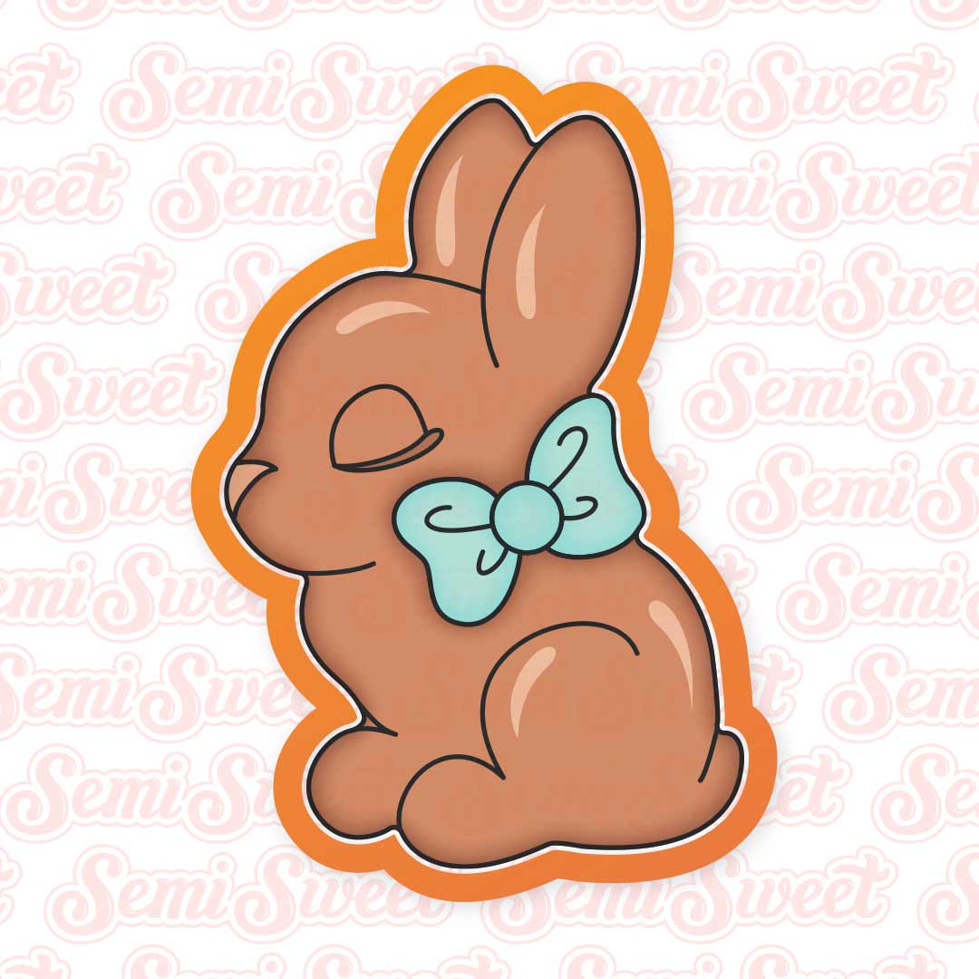 Chocolate Bunny Cookie Cutter | Semi Sweet Designs