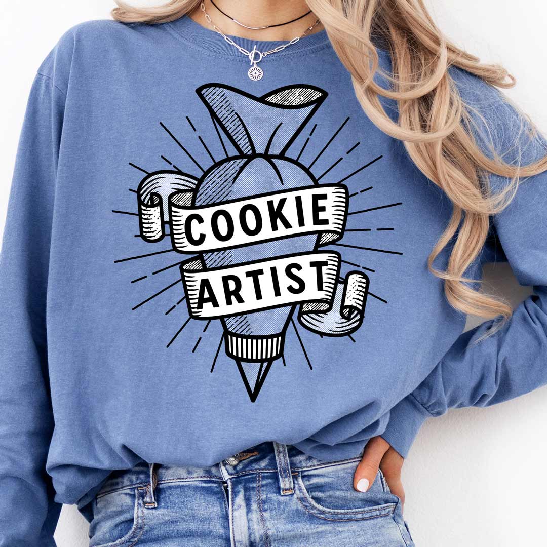 Piping Bag Cookie Artist Long Sleeve T-Shirt