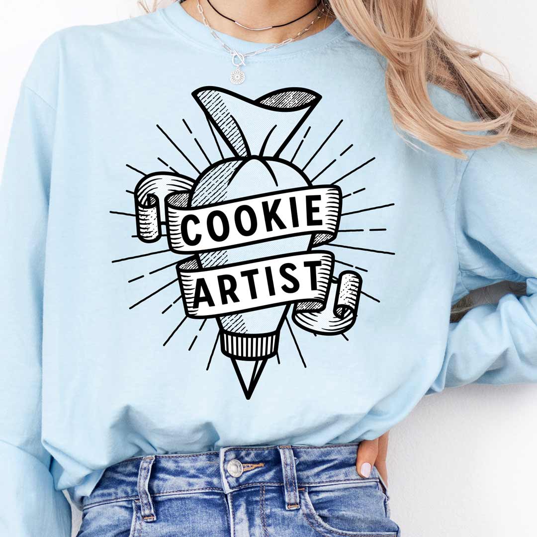 Piping Bag Cookie Artist Long Sleeve T-Shirt