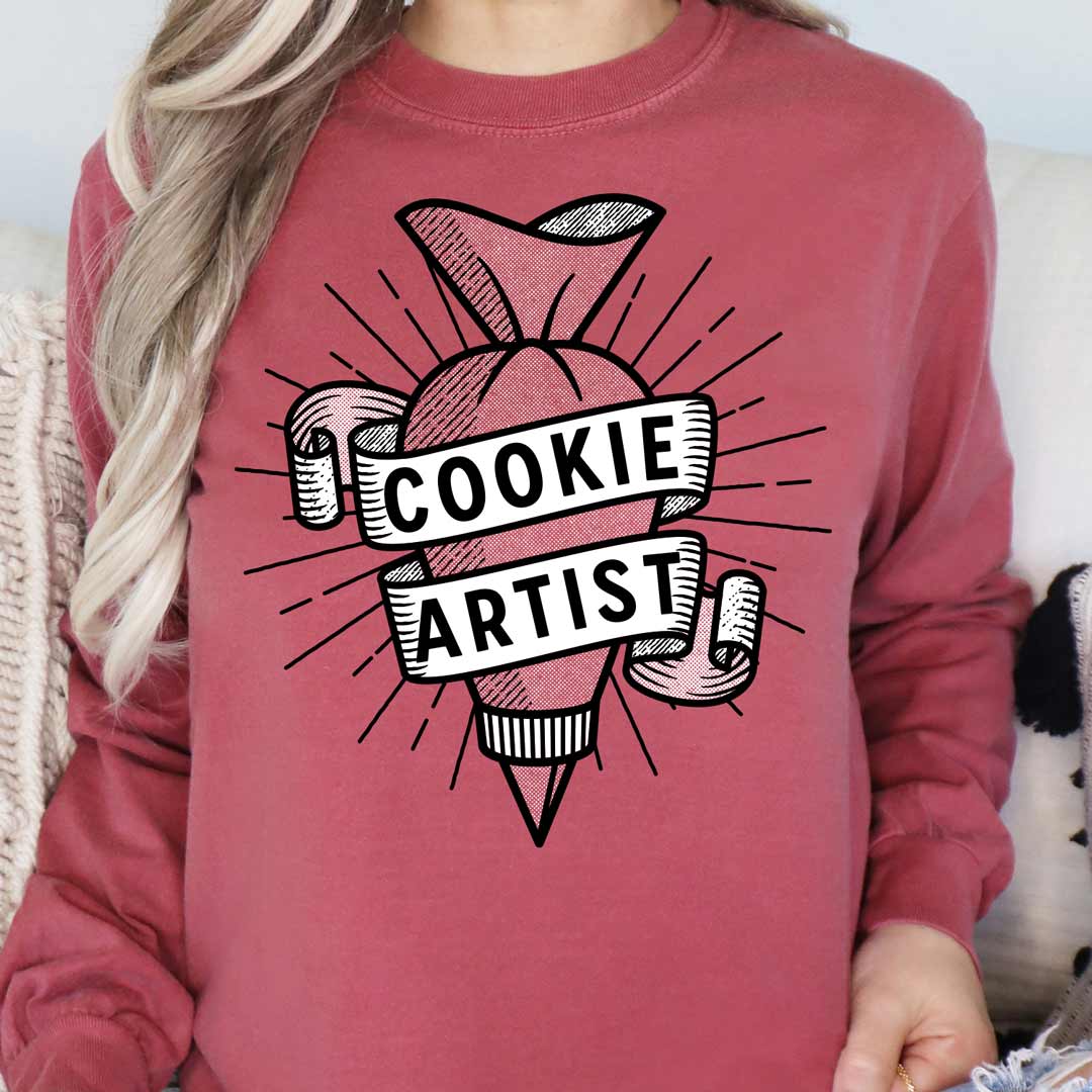 Piping Bag Cookie Artist Long Sleeve T-Shirt