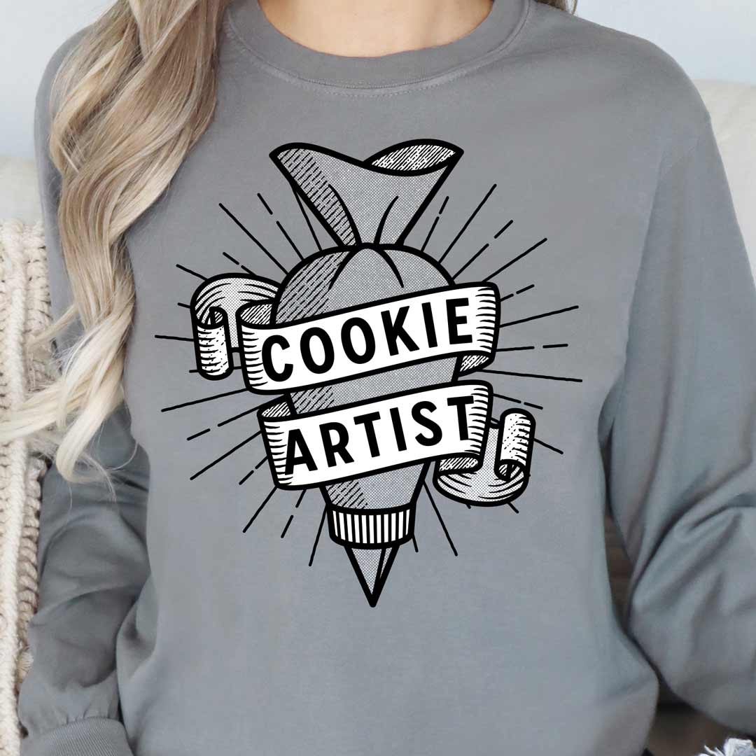 Piping Bag Cookie Artist Long Sleeve T-Shirt