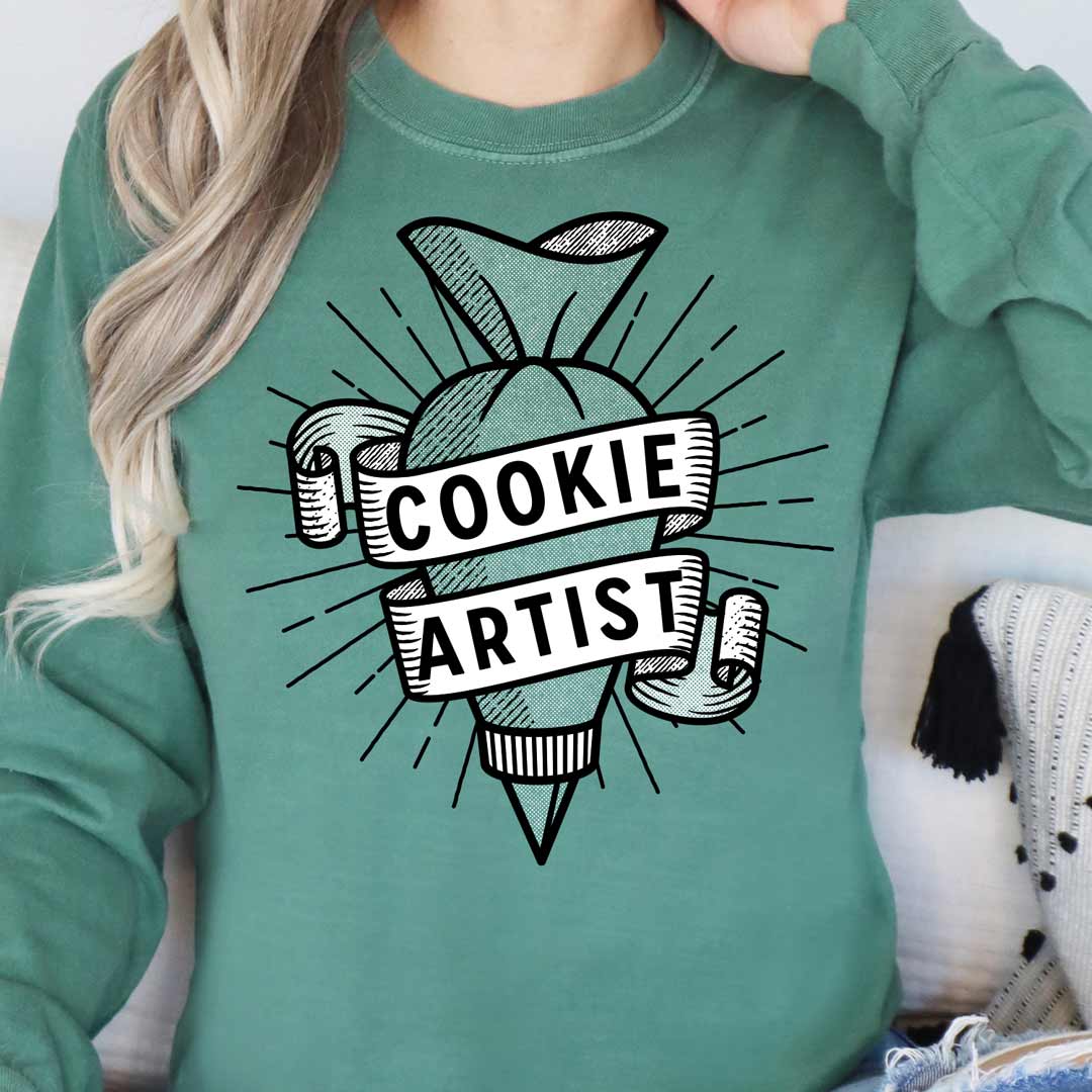 Piping Bag Cookie Artist Long Sleeve T-Shirt