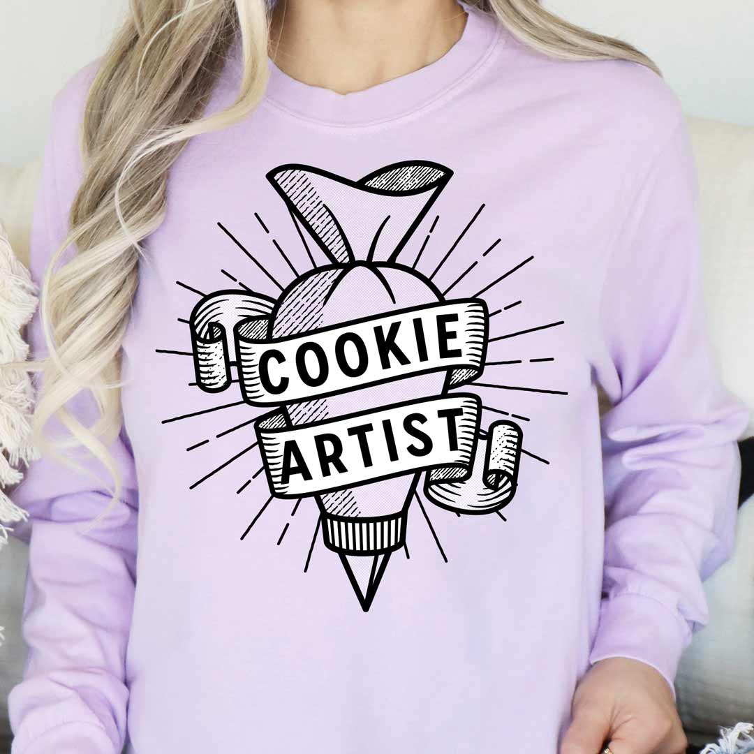 Piping Bag Cookie Artist Long Sleeve T-Shirt