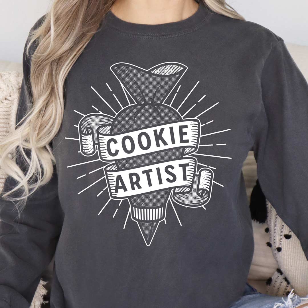 Piping Bag Cookie Artist Long Sleeve T-Shirt