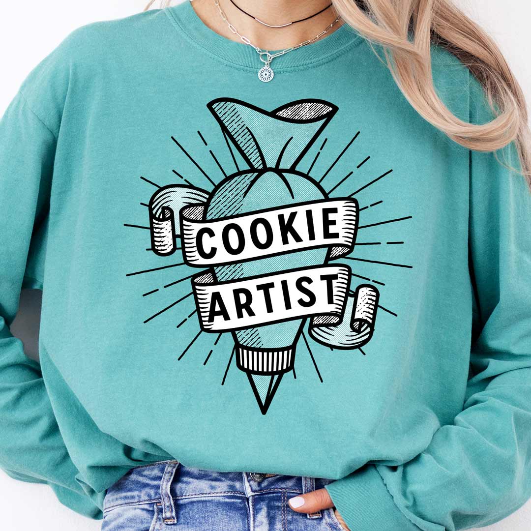 Piping Bag Cookie Artist Long Sleeve T-Shirt